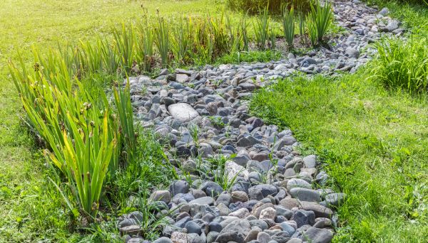 River Rock Garden Installation in Wilmington